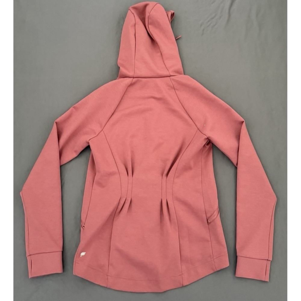 Fabletics Jacket Women XS Sammy Dark Rouge Hooded Full Zip Mauve Utility Gym - Picture 8 of 12